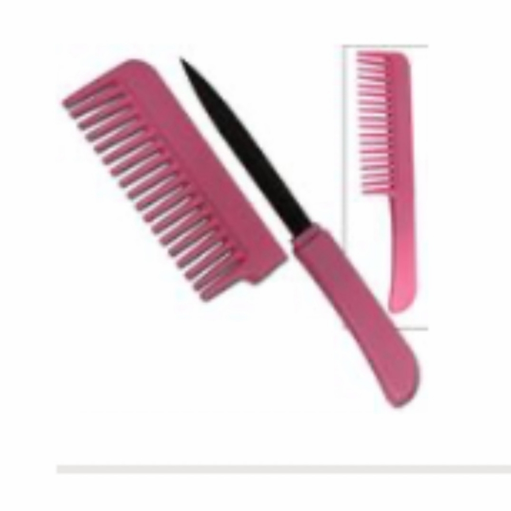 Comb with hidden file